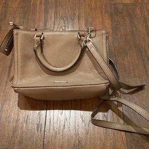 Rebecca Minkoff small crossbody in taupe